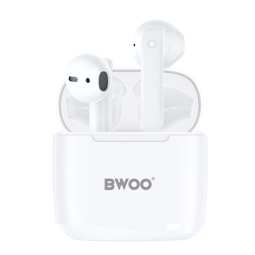 Auriculares Bluetooth BWOO BW94, TWS, Branco