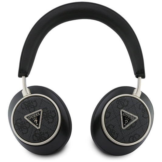 Handsfree Bluetooth Guess 4G Logotipo Triângulo Dourado, A2DP, Preto