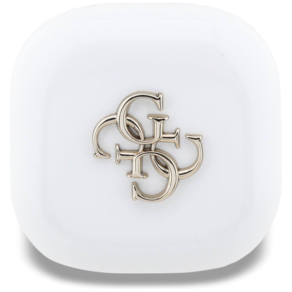 Handsfree Bluetooth Guess 4G Metal Logo, TWS, Branco
