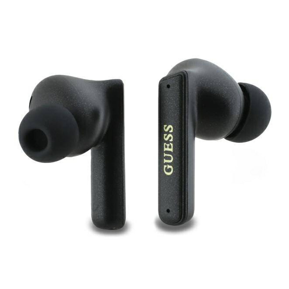 Handsfree Bluetooth Guess Capsule com Logo Impresso, TWS, ANC, Preto