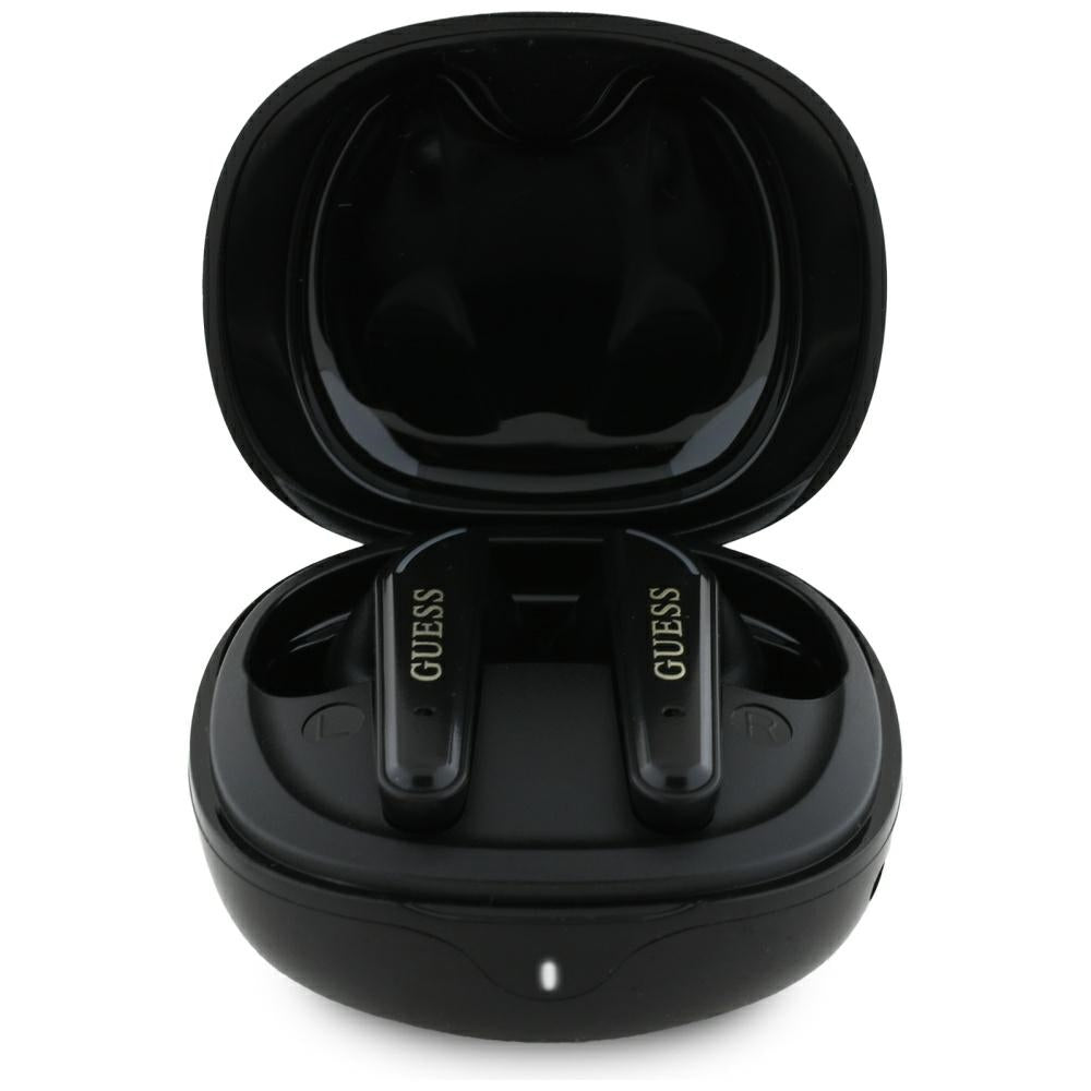Handsfree Bluetooth Guess Flat Classic Logo Electroplated, TWS, Preto