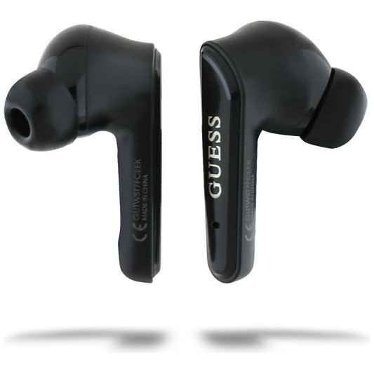 Handsfree Bluetooth Guess Flat Classic Logo Electroplated, TWS, Preto