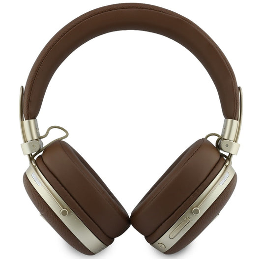 Handsfree Bluetooth Guess Logótipo Triângulo Granulado, A2DP, Castanho