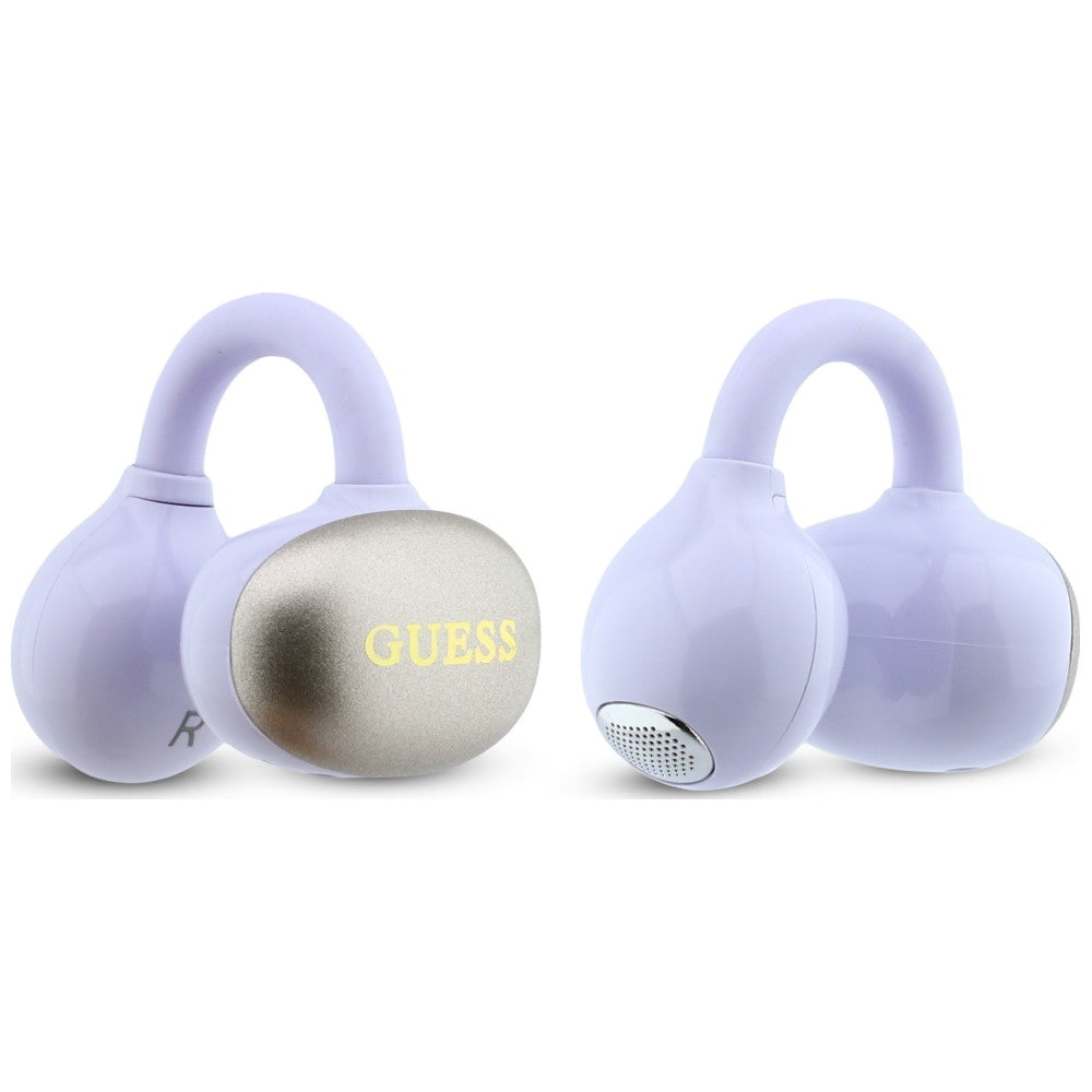 Handsfree Bluetooth Guess Acabamento Metálico Partes Electropated Clássico, TWS, Roxo