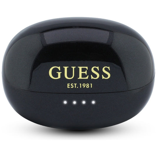 Handsfree Bluetooth Guess Metallic Finish Electroplated Parts Classic, TWS, Black
