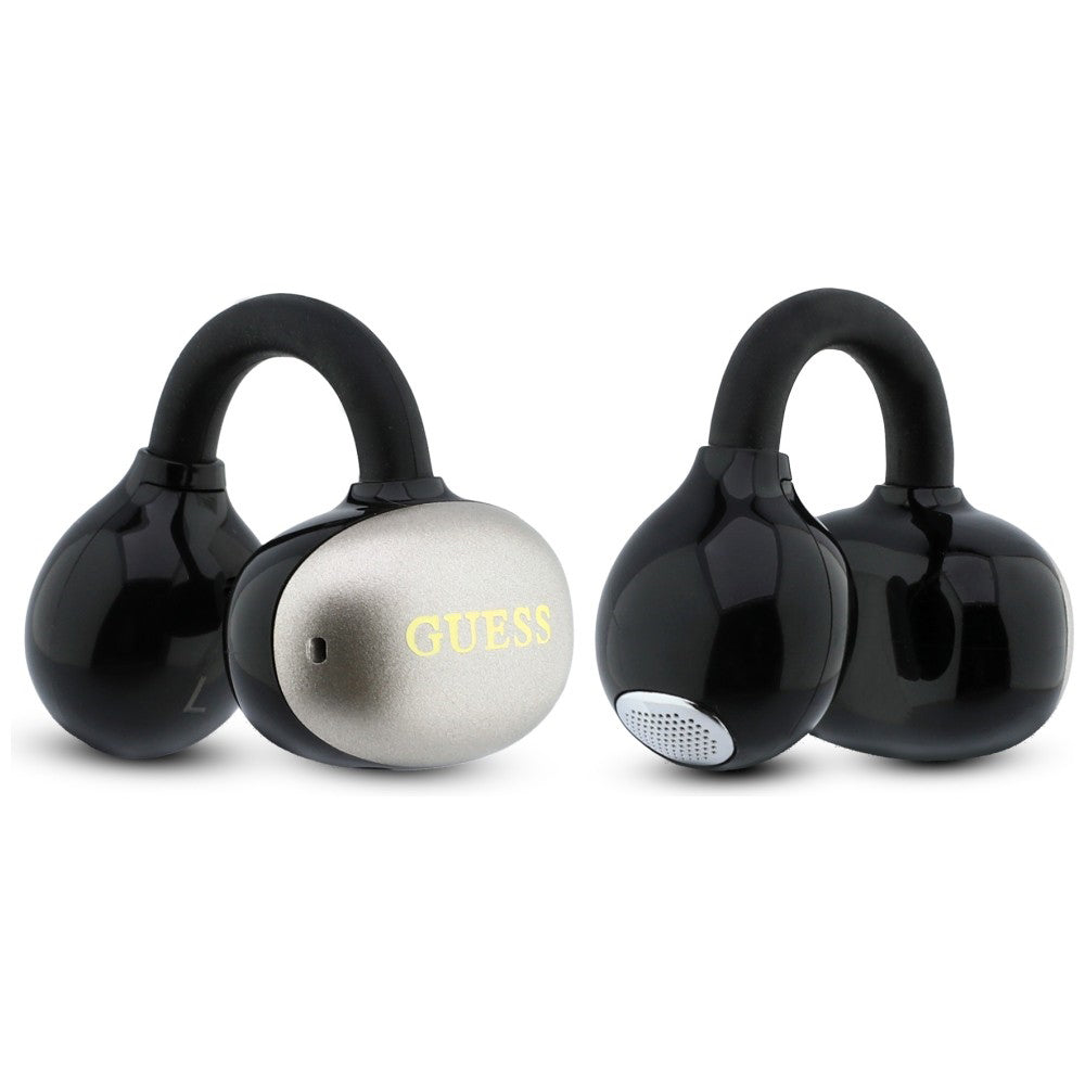 Handsfree Bluetooth Guess Acabamento Metálico Partes Electropated Clássico, TWS, Preto