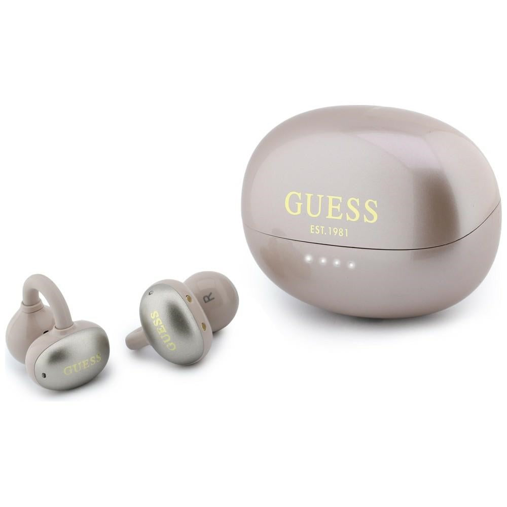 Auricular Bluetooth Guess Acabamento Metálico Partes Electropated Clássico, TWS, Rosa