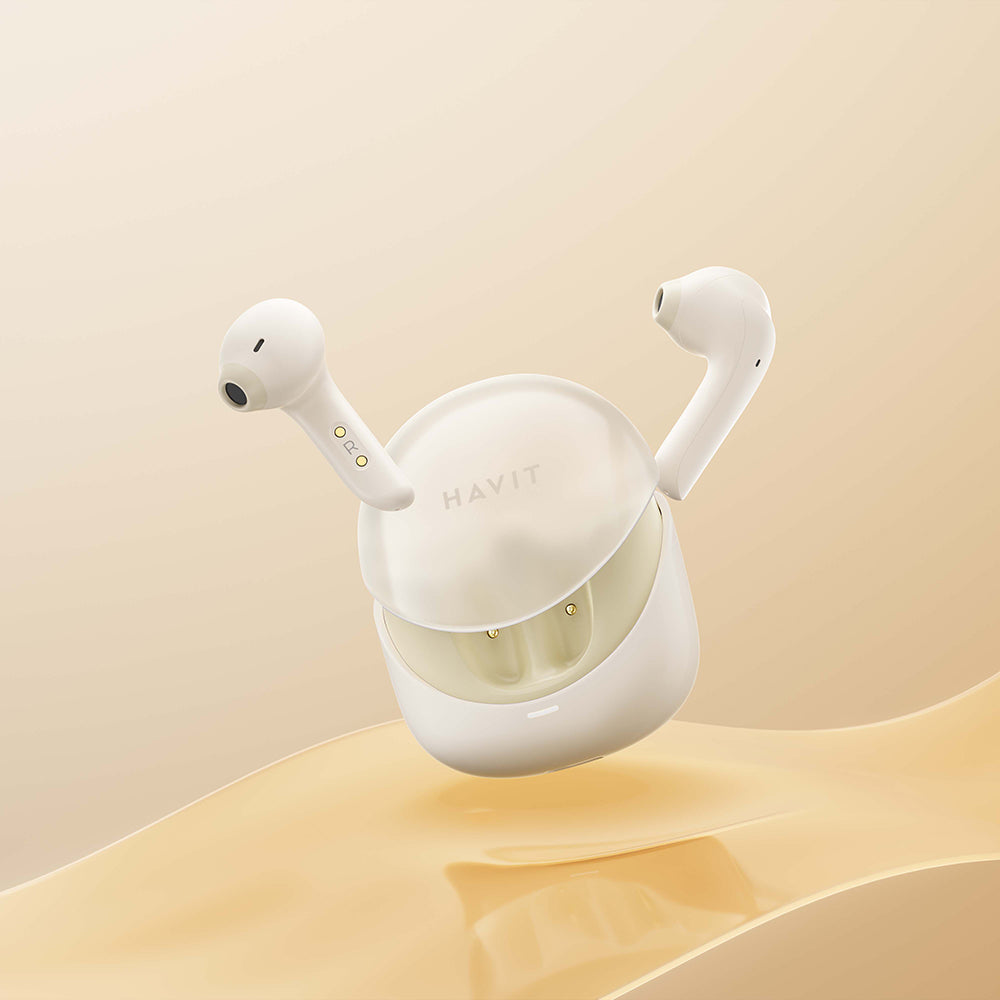 Handsfree Bluetooth HAVIT Modern Buds TW974, TWS, Bege