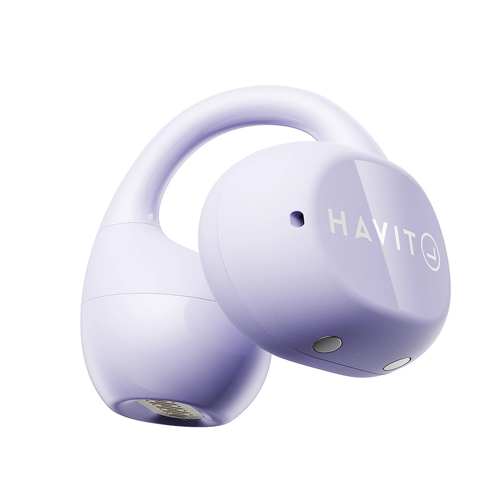 Handsfree Bluetooth HAVIT OWS916 Lite, TWS, Roxo