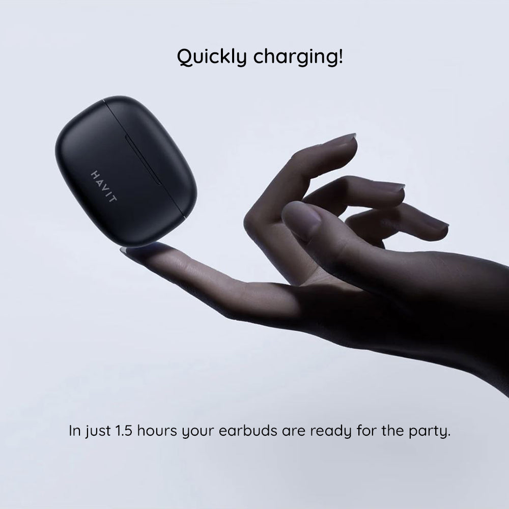 Handsfree Bluetooth HAVIT TW967 Pro, TWS, Preto