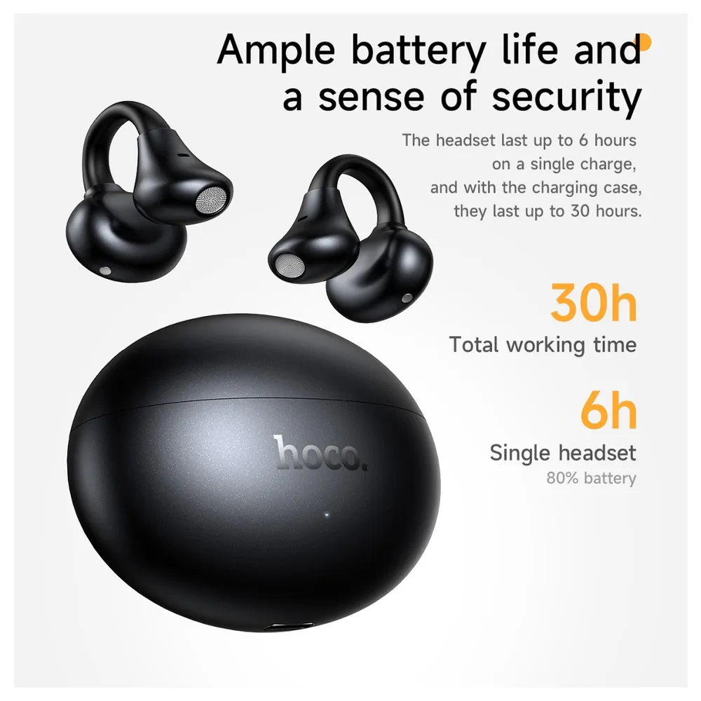 Handsfree Bluetooth HOCO EA8, TWS, Branco