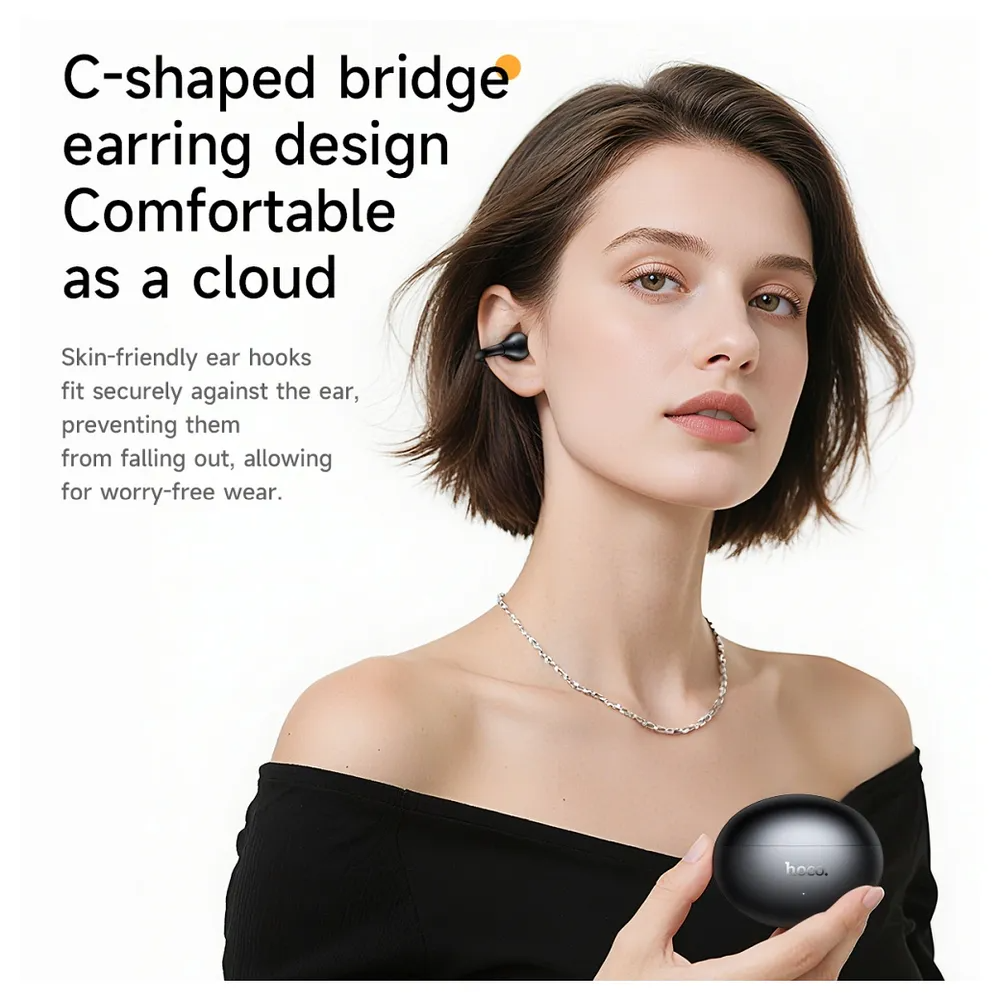 Handsfree Bluetooth HOCO EA8, TWS, Branco