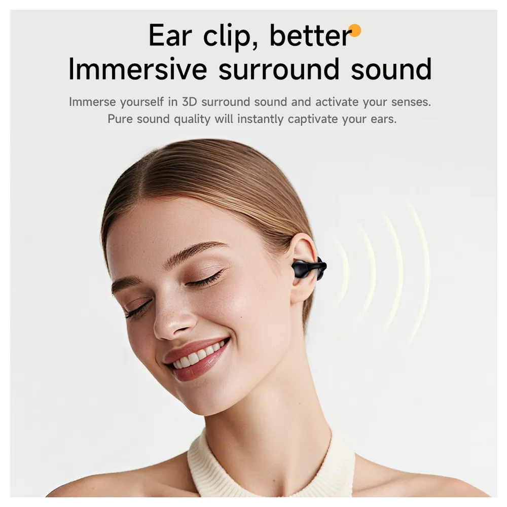 Handsfree Bluetooth HOCO EA8, TWS, Preto