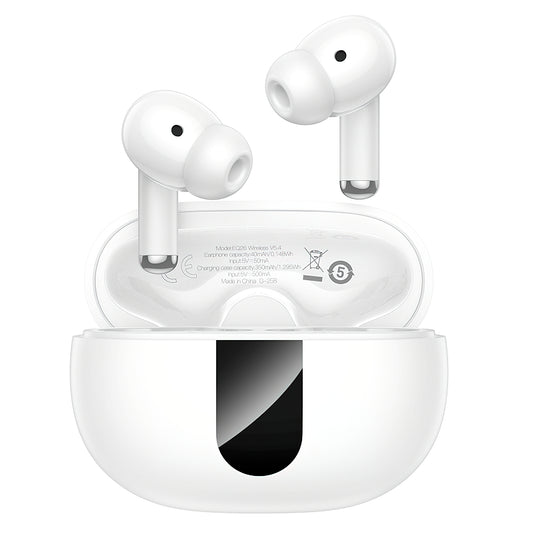 Handsfree Bluetooth HOCO EQ26, TWS, ANC, Branco