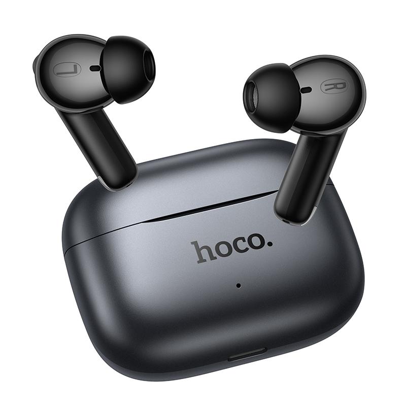 Auricular Bluetooth HOCO EQ27 AI Translation, TWS, ANC, Cinzento