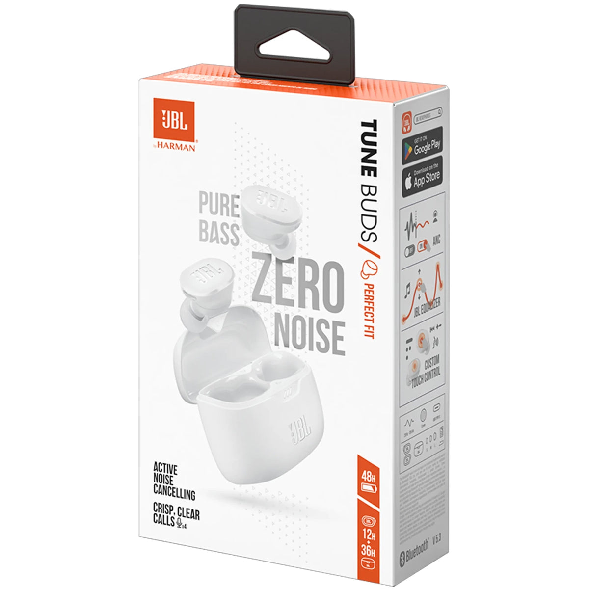 Auriculares Bluetooth JBL Tune Buds, TWS, ANC, MultiPoint, Branco JBLTBUDSWHT