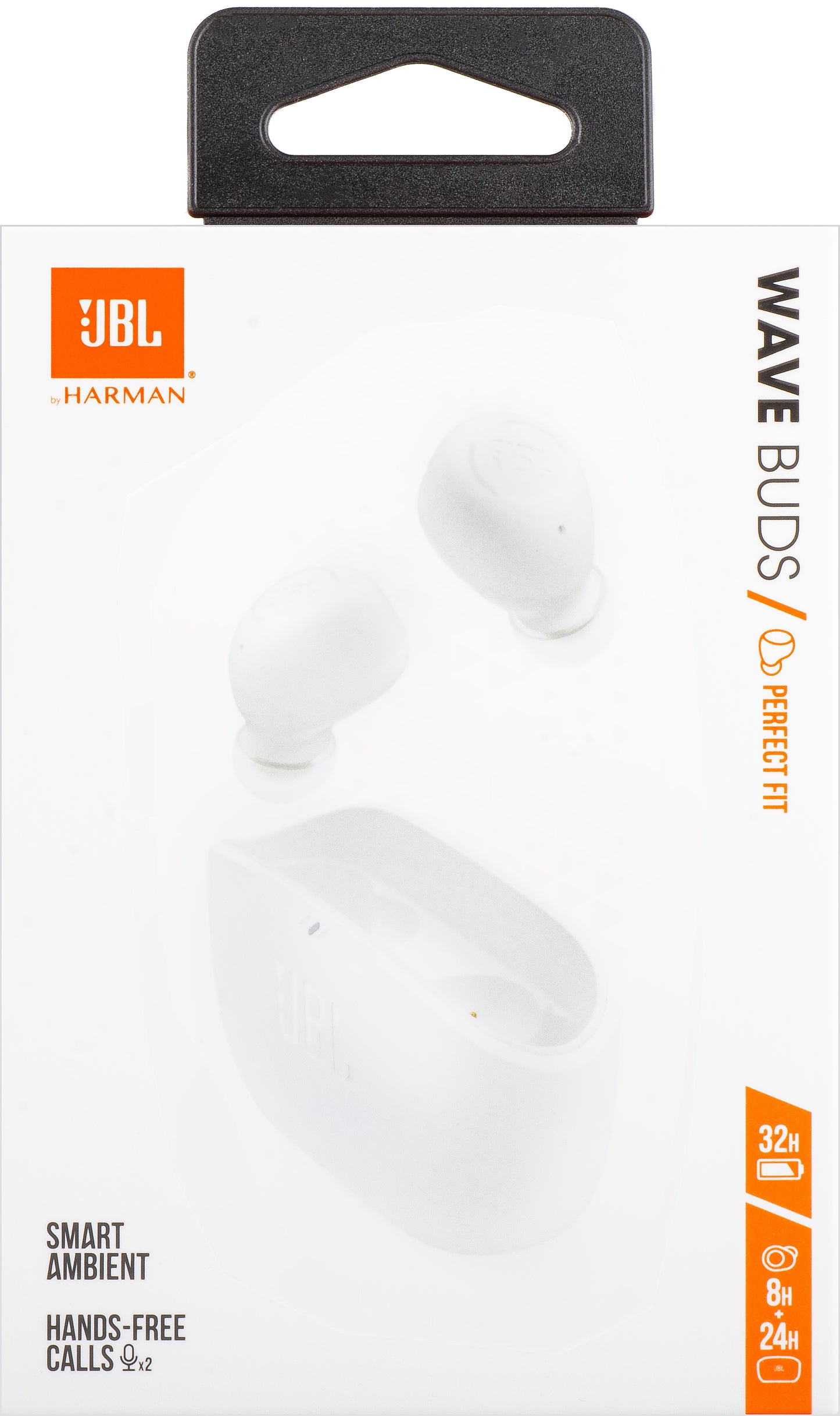 Auriculares JBL Wave Buds, TWS, branco, mãos-livres JBLWBUDSWHT