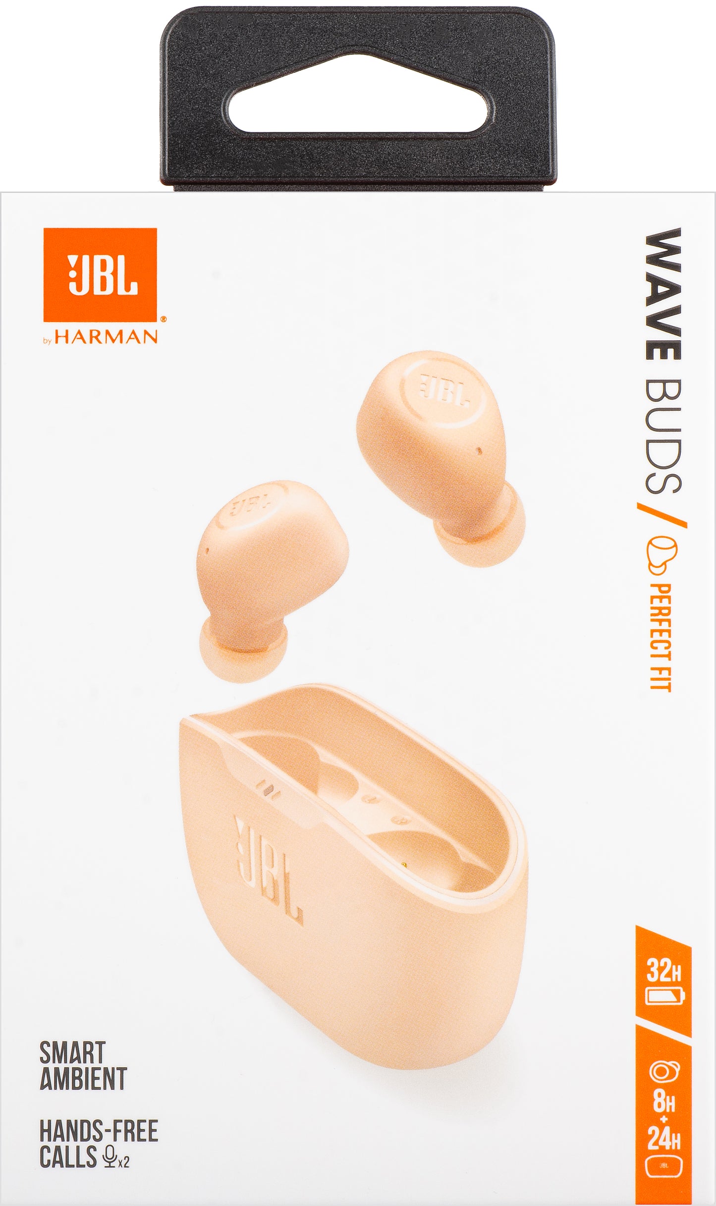 Auriculares Bluetooth JBL Wave Buds, TWS, Bege JBLWBUDSBEG