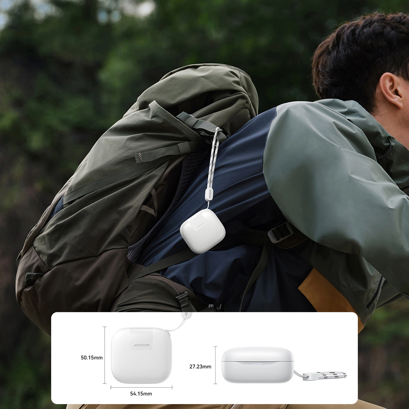 Auricular Bluetooth Joyroom Jdots JR-DB3, TWS, Branco
