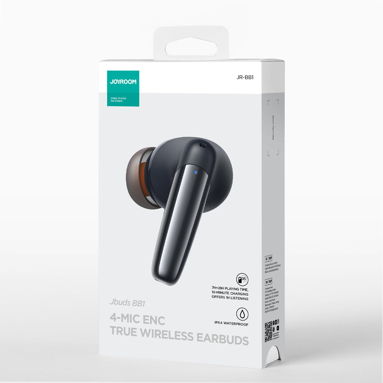 Auricular Bluetooth Joyroom JR-BB1, TWS, Preto