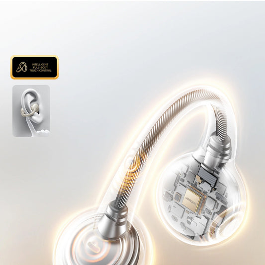 Handsfree Bluetooth Joyroom Openfree JR-OE3, TWS, Prateado