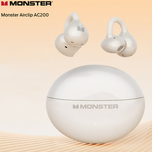 Handsfree Bluetooth Monster AirClip AC200, TWS, Creme Claro