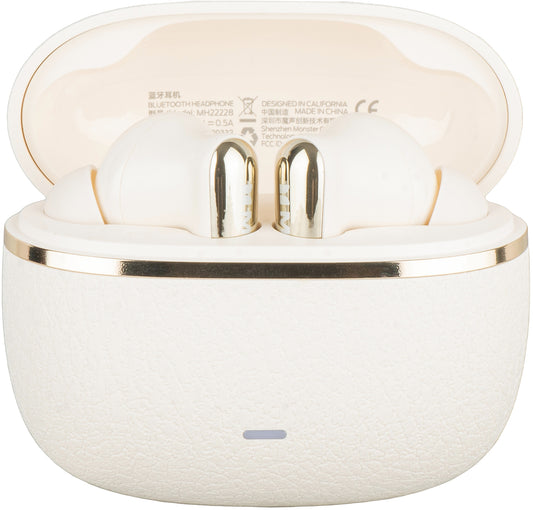 Handsfree Bluetooth Monster Clarity 200, TWS, ANC, Creme Claro