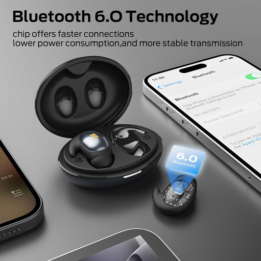 Handsfree Bluetooth Monster Sleep Ear100, TWS, Preto