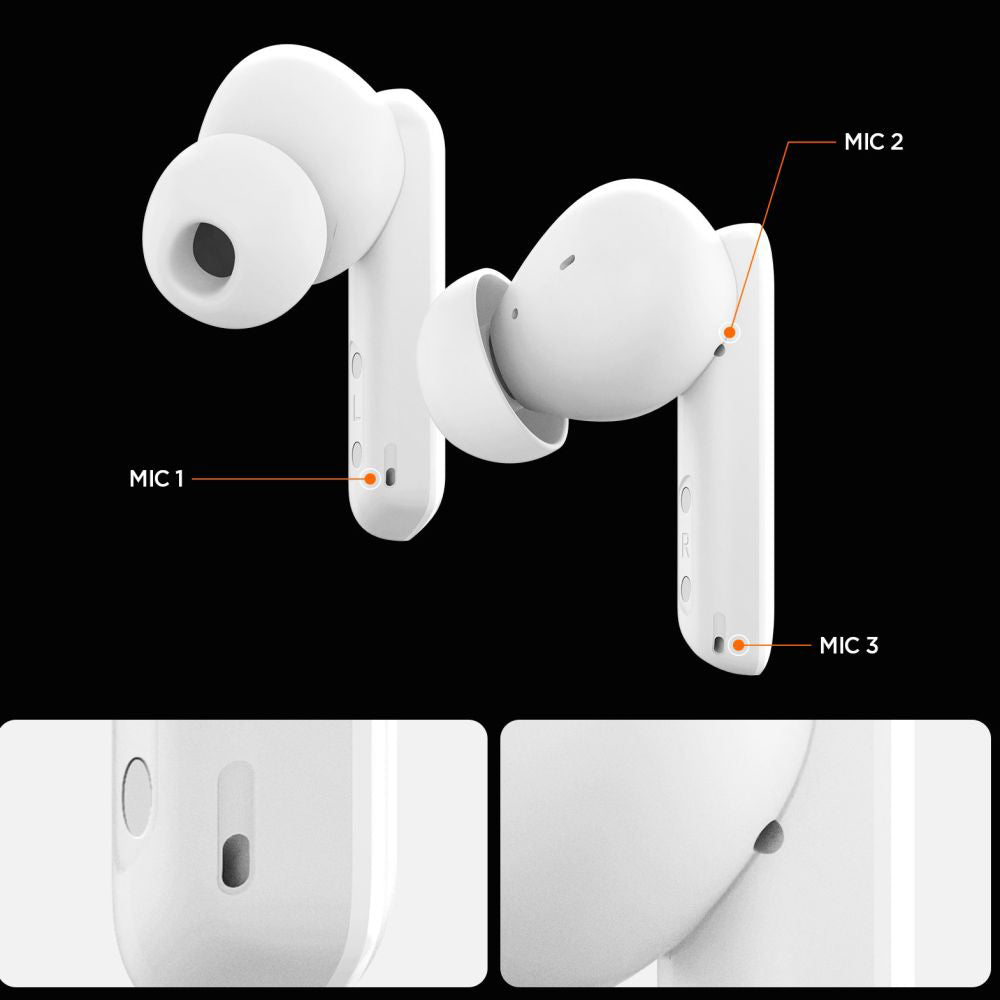 Handsfree Bluetooth Spigen SA2402, TWS, ANC, Branco ASD07964