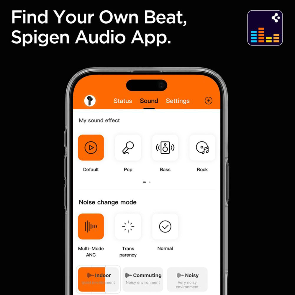 Handsfree Bluetooth Spigen SA2402, TWS, ANC, Branco ASD07964