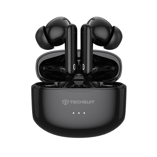 Handsfree Bluetooth Techsuit CW1 Audira Pro, TWS, ANC, Preto
