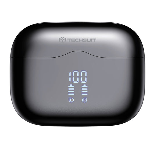 Handsfree Bluetooth Techsuit CW2 VelarX One, TWS, ANC, Preto