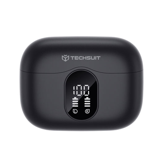 Handsfree Bluetooth Techsuit CW3 WaveBeat 100, TWS, ANC, Preto
