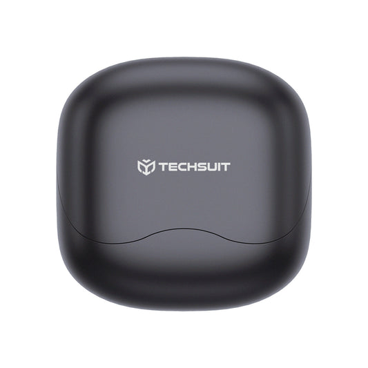 Handsfree Bluetooth Techsuit CW5 EchoFit Pro, TWS, ANC, MultiPoint, Preto