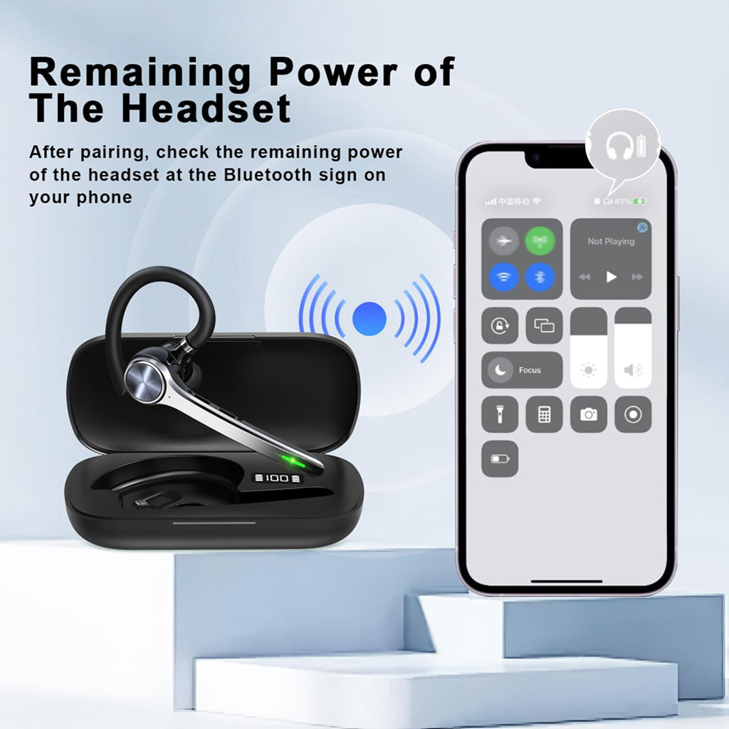 Auricular Bluetooth Handsfree Techsuit NeXound G7, MultiPoint, A2DP, Preto