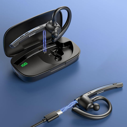 Auricular Bluetooth Handsfree Techsuit Vocelis Pro CB4, A2DP, Azul