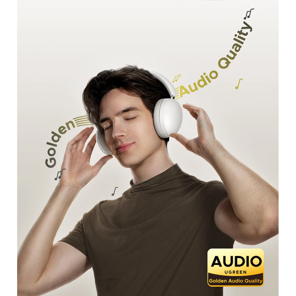 Handsfree Bluetooth UGREEN HiTune Max 2 HP205, MultiPoint, A2DP, ANC, Preto