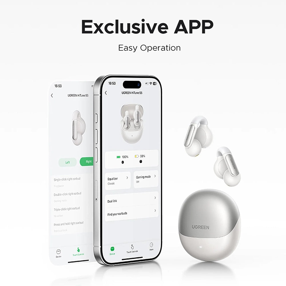 Handsfree Bluetooth UGREEN HiTune S5 True WS210, TWS, Branco