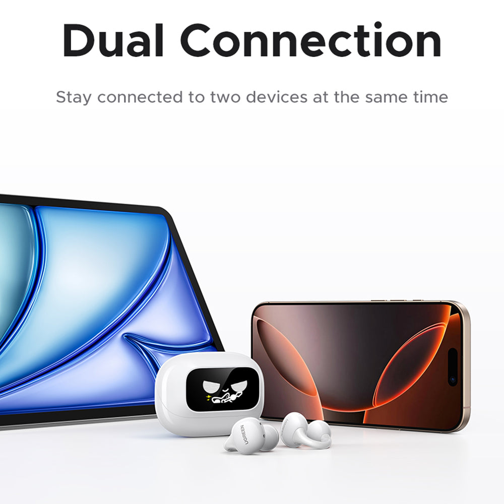 Handsfree Bluetooth UGREEN S6 ClipBuds Magic WS208, TWS, Branco