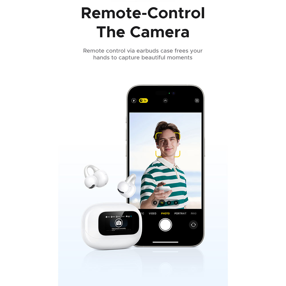 Handsfree Bluetooth UGREEN S6 ClipBuds Magic WS208, TWS, Branco