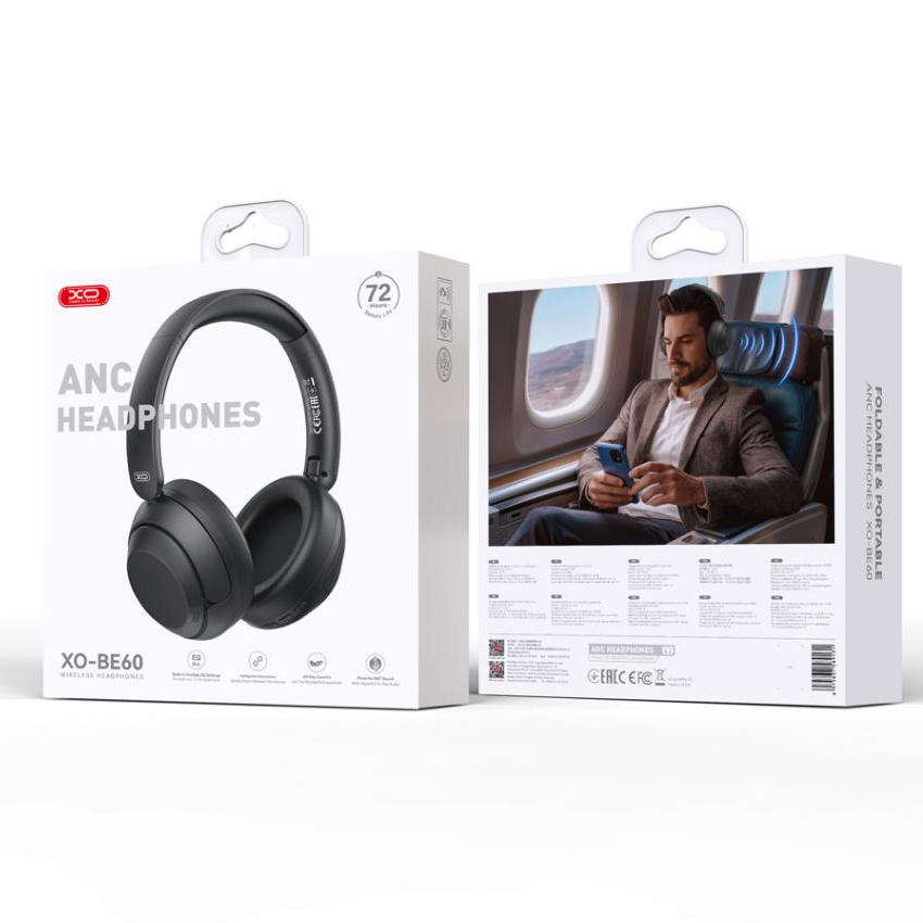 Handsfree Bluetooth XO Design BE60, A2DP, ANC, Preto