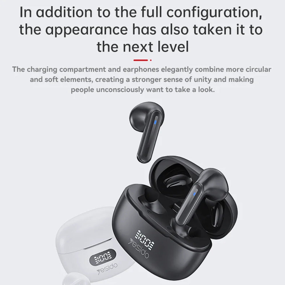 Handsfree Bluetooth Yesido TWS19, TWS, Preto