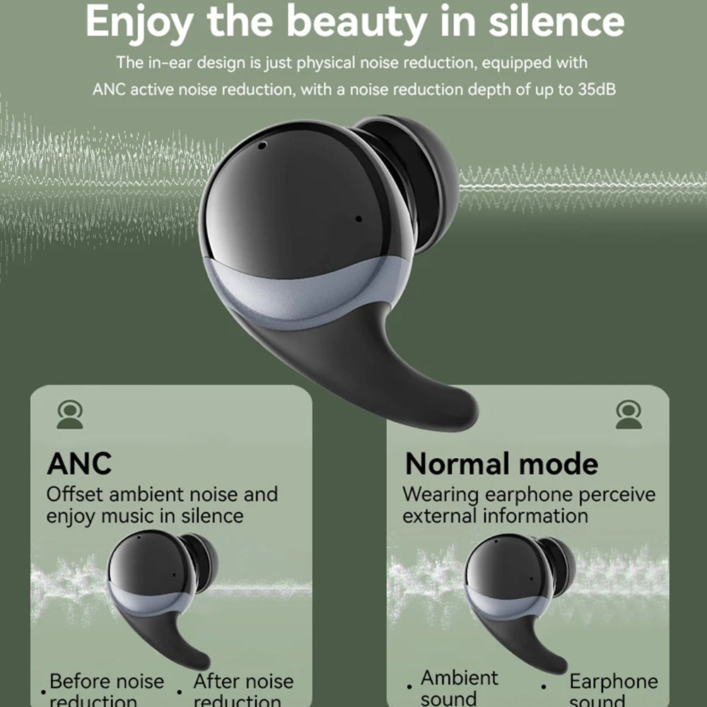 Handsfree Bluetooth Yesido TWS30, TWS, ANC, Preto