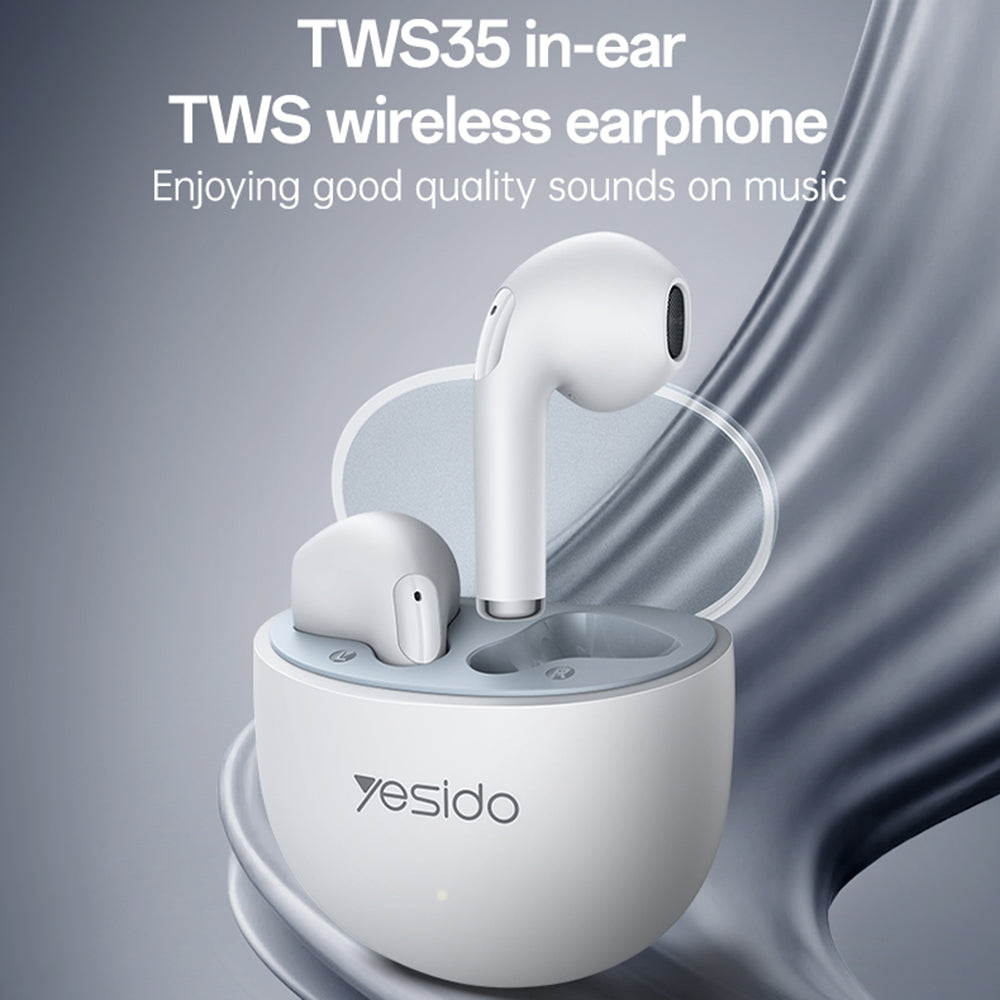 Handsfree Bluetooth Yesido TWS35, TWS, Branco
