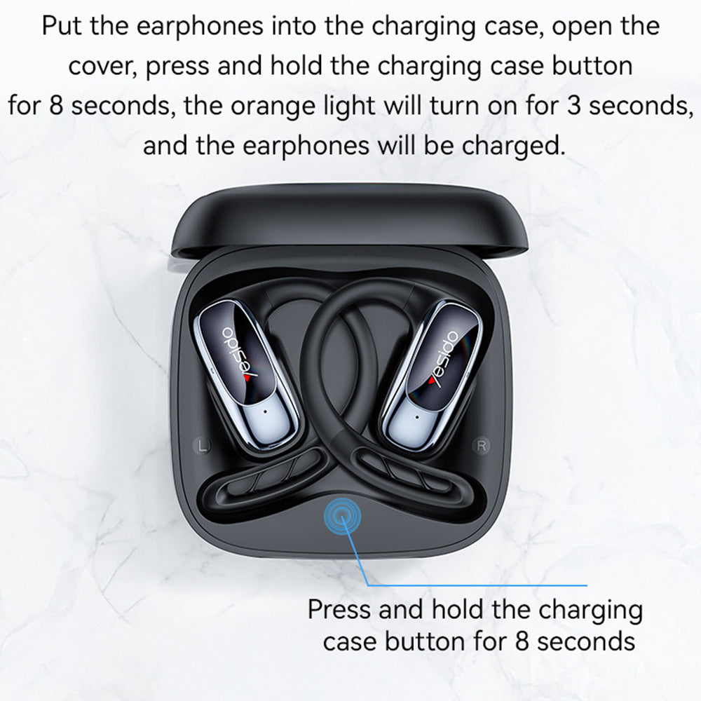 Handsfree Bluetooth Yesido YSP24, TWS, Preto