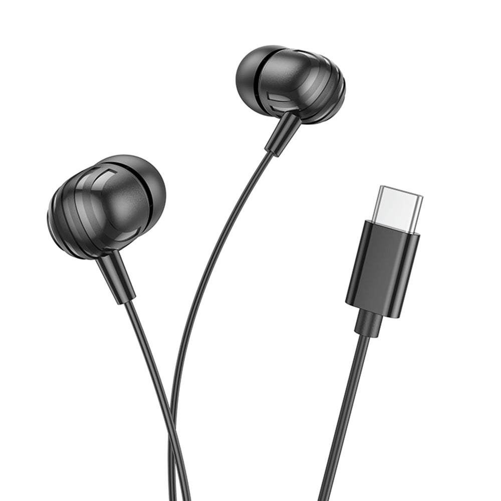 Handsfree USB-C Borofone BM77 Delicious, Preto