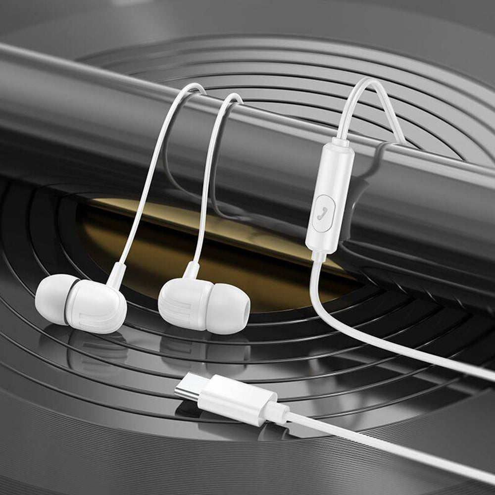 Handsfree USB-C Borofone BM77 Delicious, Preto