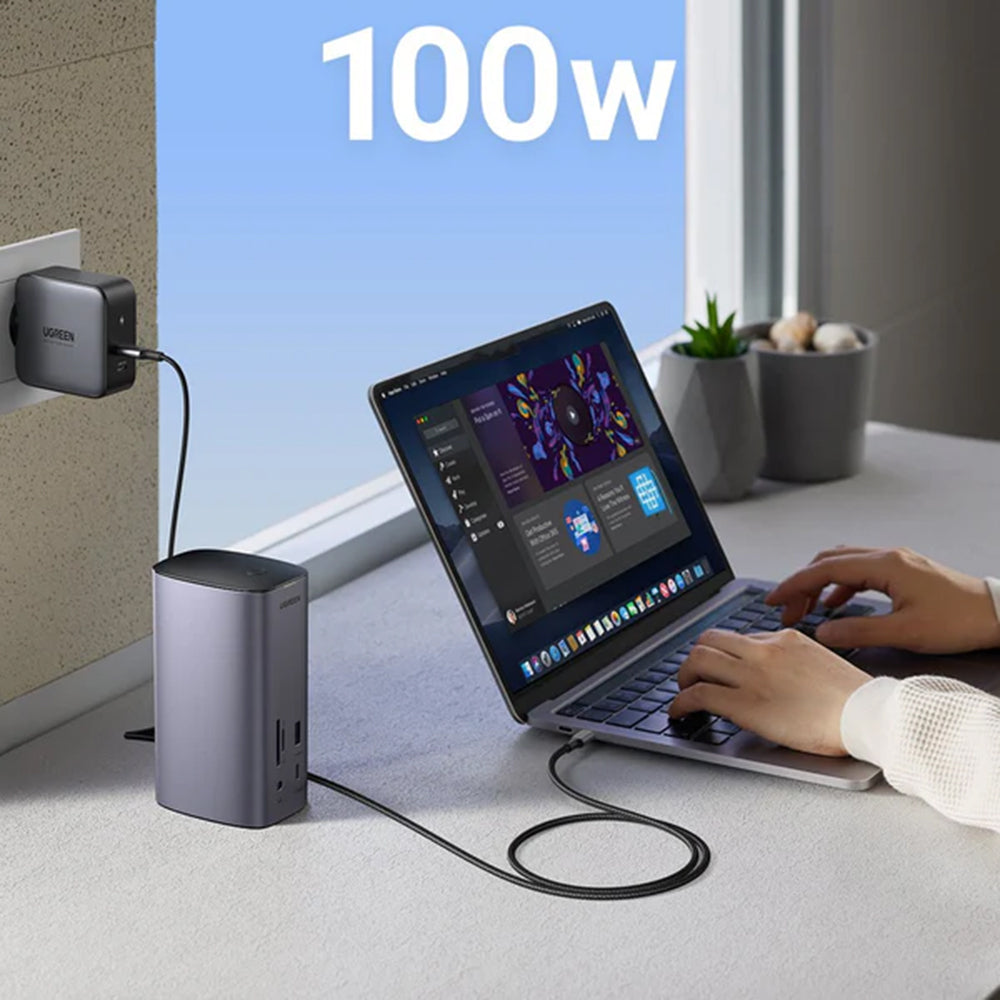 Hub Multifuncional UGREEN Pro CM555, 13 em 1, Cinzento