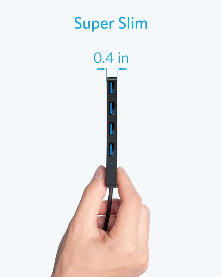 Hub USB Anker, 4 x USB-A 3.0, Preto A7516016