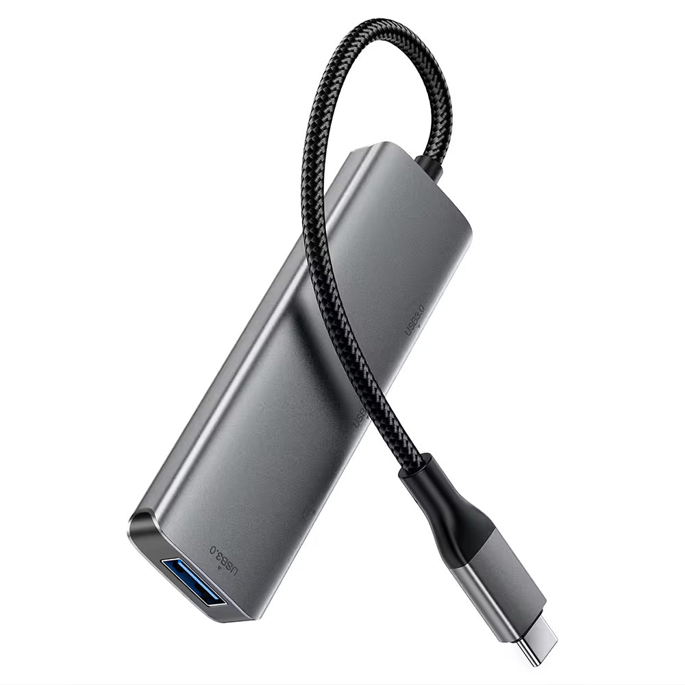 Hub USB-C Acefast J15, 4 em 1, Cinzento